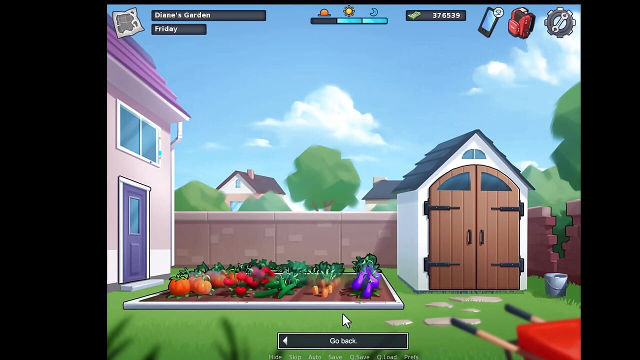 Summertime Saga, she gave him a handjob in the shower and cleaned him up.