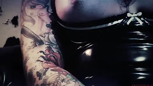 Tallulah Tease Takes a Load on Her Tattoo
