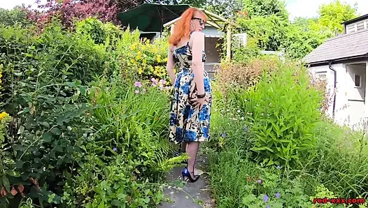 Den Gartenpfad hoch!