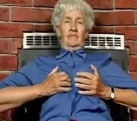 Hairy Granny with dildos