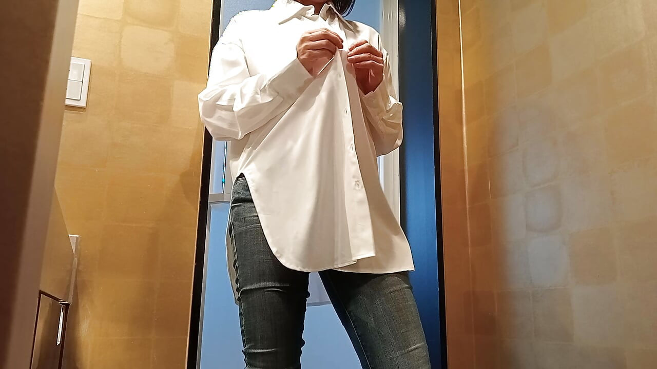 Takes off Her Underwear and Puts on Skinny Jeans and Shirt