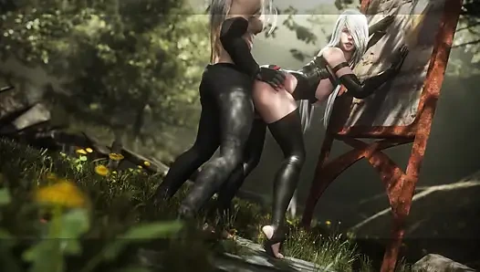 Nier Automata - yorha 2b intikam seks protokolü (sesli animasyon)