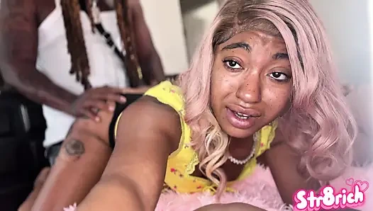 My boyfriend at work when my stepdad is in my hot teen pussy stretch me out wide