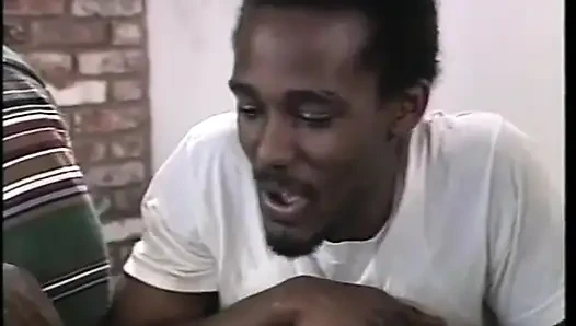 African babe likes different cocks in her mouth while getting her pussy fucked