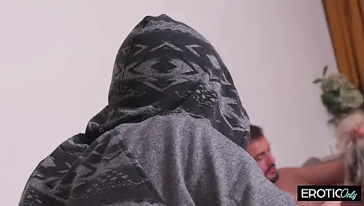 Stepmother Has Intercourse with Her Stepson's Friends While He Watches