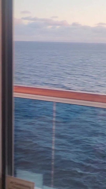 Naked on the cruise balcony | Clip 1