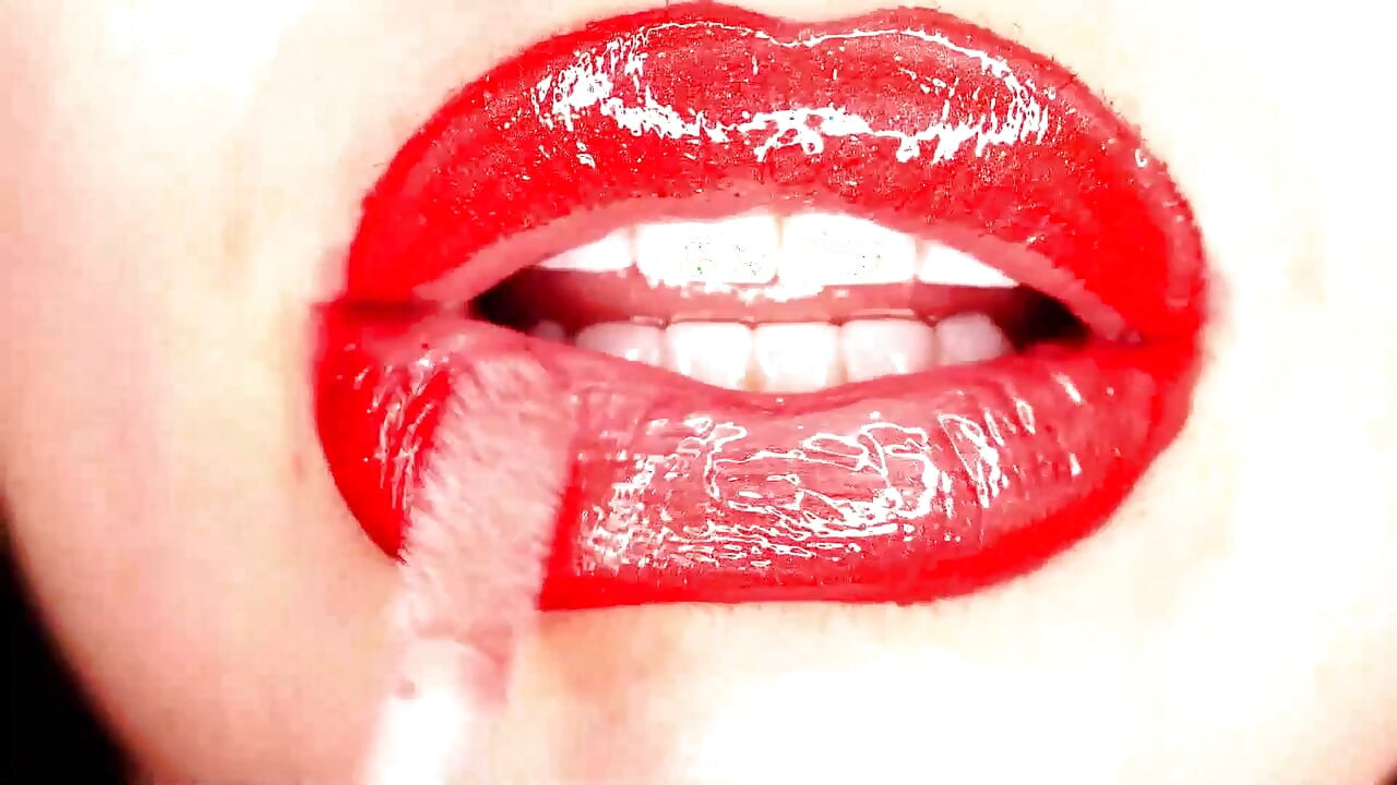 Red lipstick compilation & lip tease! 50$ instead of original price 85$