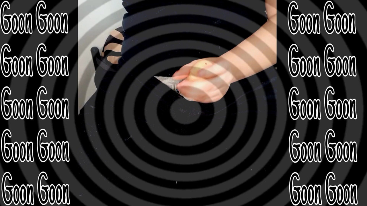 Gooner spiral, senin için takma yarakla okşuyor