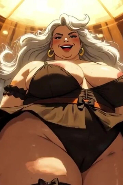 Ai Cartoon BBW Dancing Women Clips