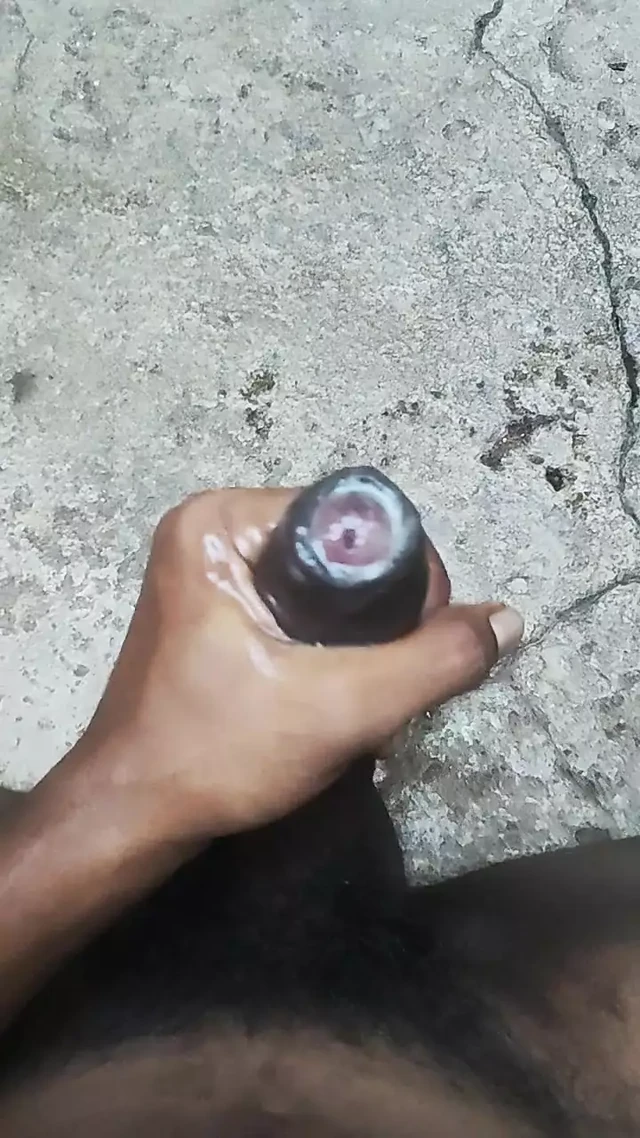 Accidental cum squirt on chest , using leak cum as lubricant for foreskin sneaking