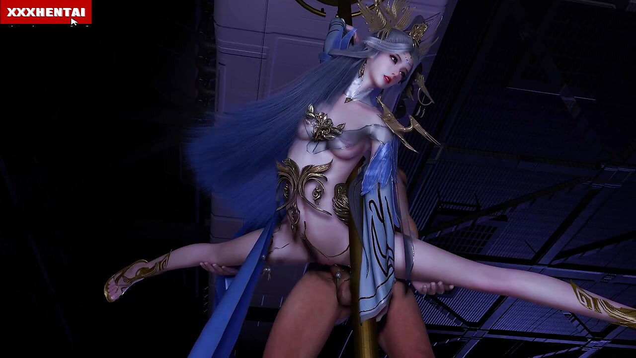 Awek siber dengan kuasa pantat - animasi hentai 3D