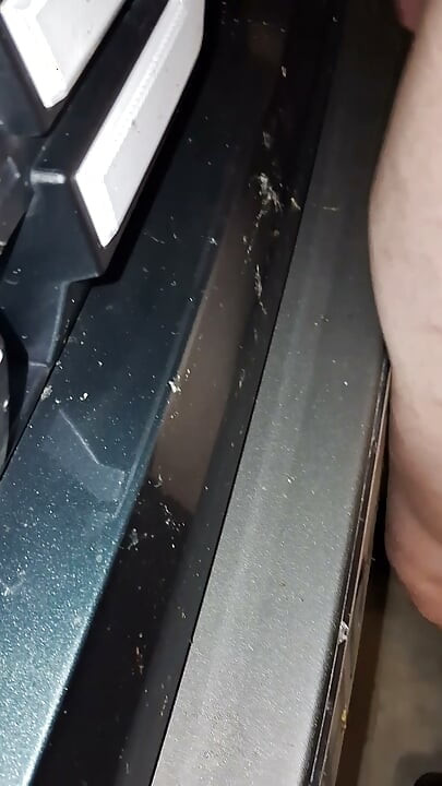 I fuck my naked car in the garage