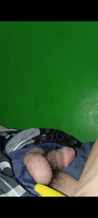 Trying to get a dildo to fit into the hole doesn't fit the big dick.
