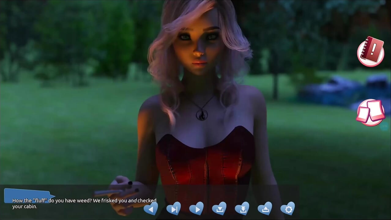 Helping the hotties #3 - Johannes took a sneak peak to see what the girl in the cabin is up to.