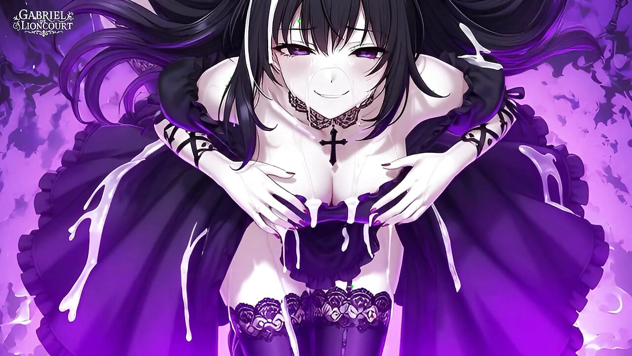 Goth Girl Fan Fucks Rockstar Backstage  - Hentai