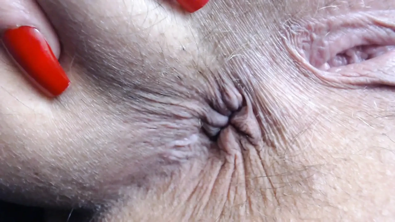 Asshole extreme closeup hairy