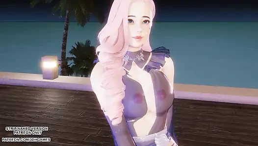 MMD Hyolyn - Lihat Tarian Kpop Seksi Sea Seraphine League of Legends Hentai Tanpa Sensor 4K 60FPS