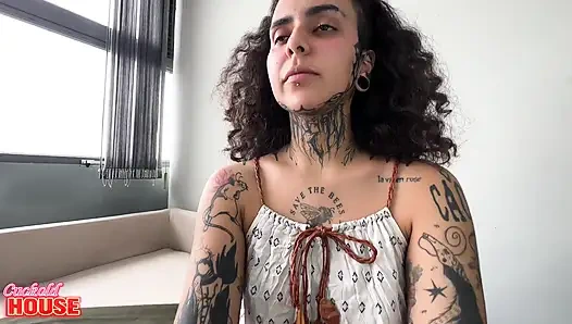 This Very Naughty Married Woman, Who Doesn't Shave Anything, Gave Her Pussy and Ass at the Cuckold House