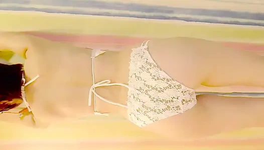 Mayu No59 Swimsuit Fitting, Anal Licking, White-eyed Orgasm, Semen Eating, Nipple Piercing, Squirting, Convulsive Orgasm