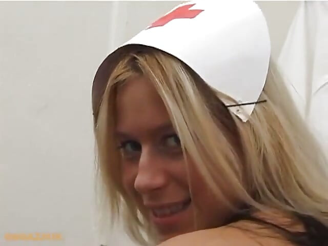 Handjob Nurse with Extremely Beautiful Tits