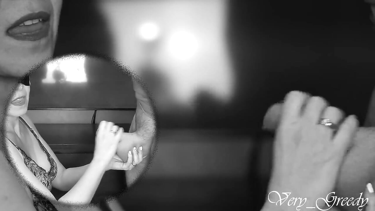 MILF Catwoman Sucks a Big Cock and Swallows the Cum Then Licks It From Her Hands in Double View