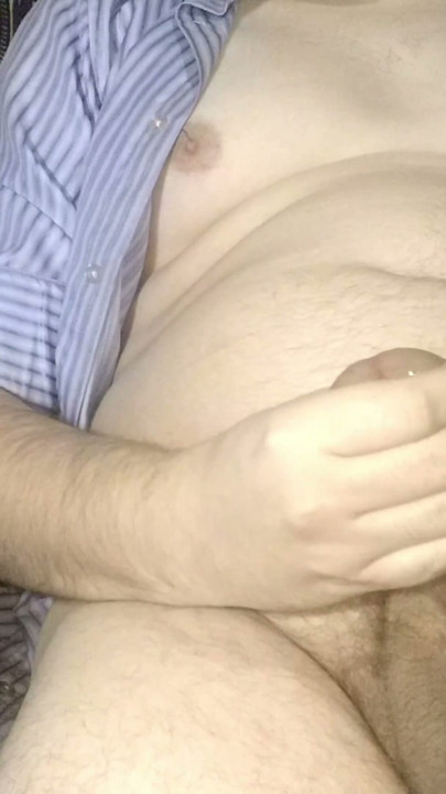I pull my pants down, unbutton my shirt, and slowly jerk off in an armchair to the soft ticking of a clock. | Clip 2