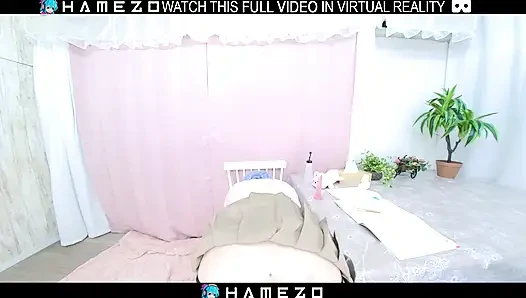 Japanese chubby girl Mika Amimura who likes steamy sex,in VR.