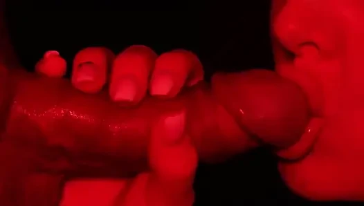 Lutschen wie in einer disctrict im roten licht