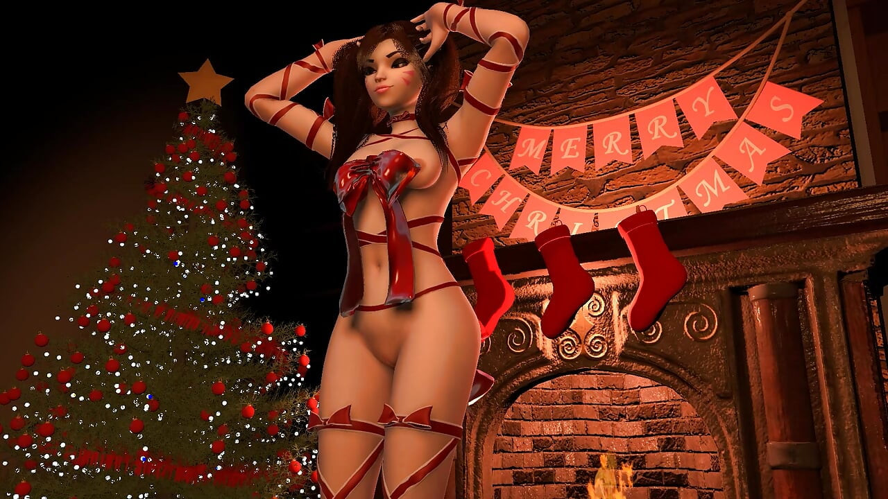 D.va Christmas Gift - Overwatch Porn Parody