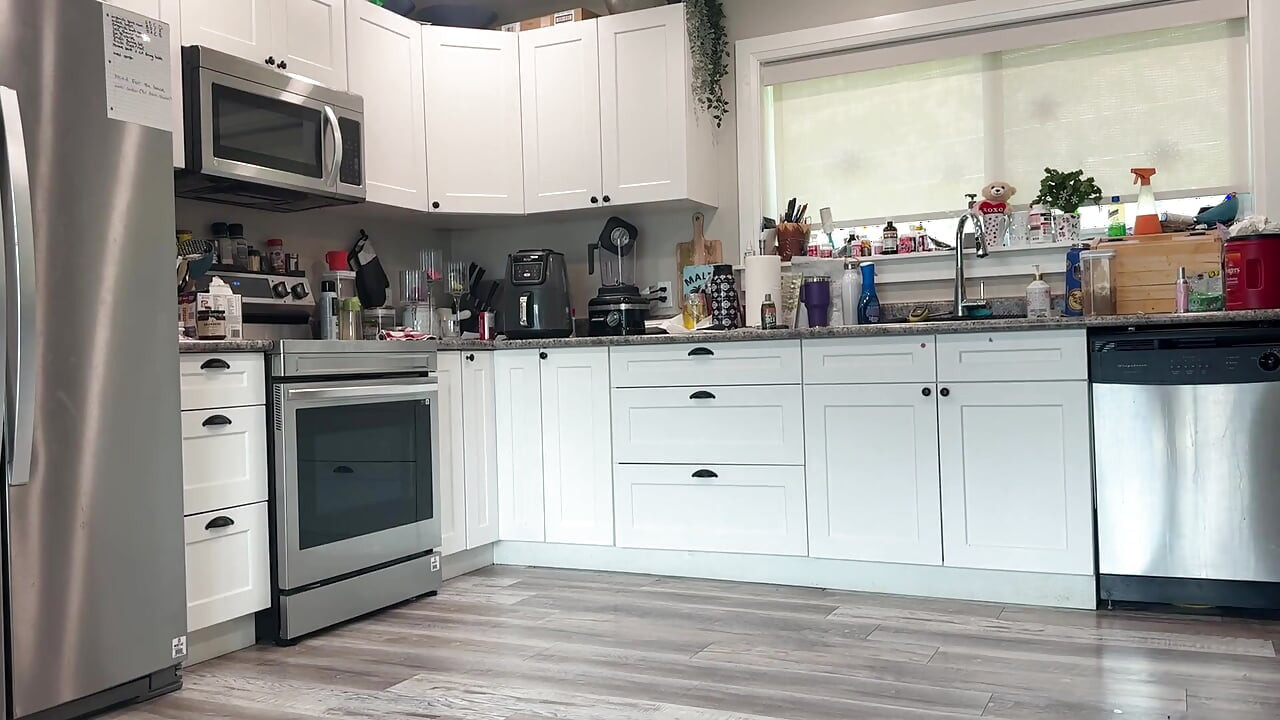 Trying to Clean Kitchen with a Dick up His Ass