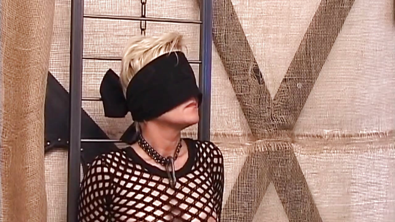 Mature Blonde Sub Gets Bound and Whipped Wildly