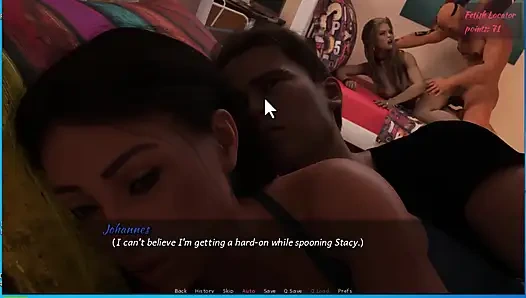 Fetish nach der kamera # 6 - Amber gab Johannes einen blowjob ... Pete fickte sumone im schlafzimmer, während Johanne wach war.