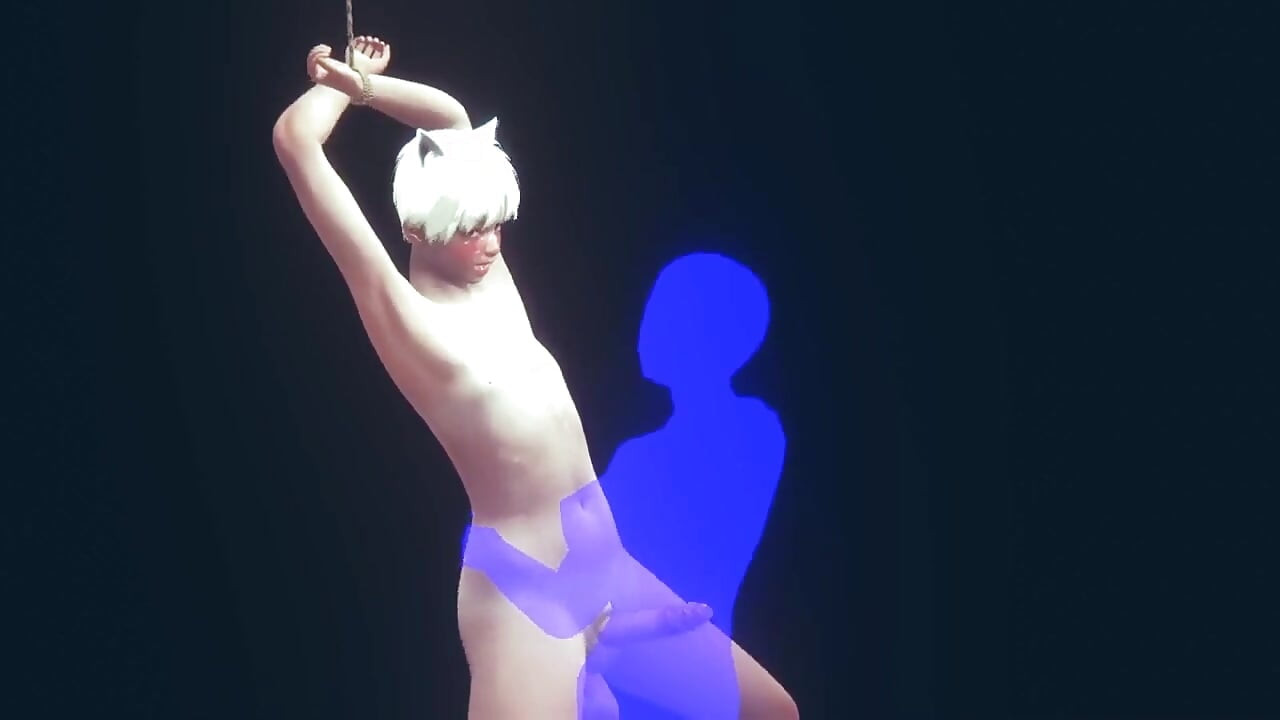 Yaoi Femboy - sexy Neko Femboy sexo duro parte 2