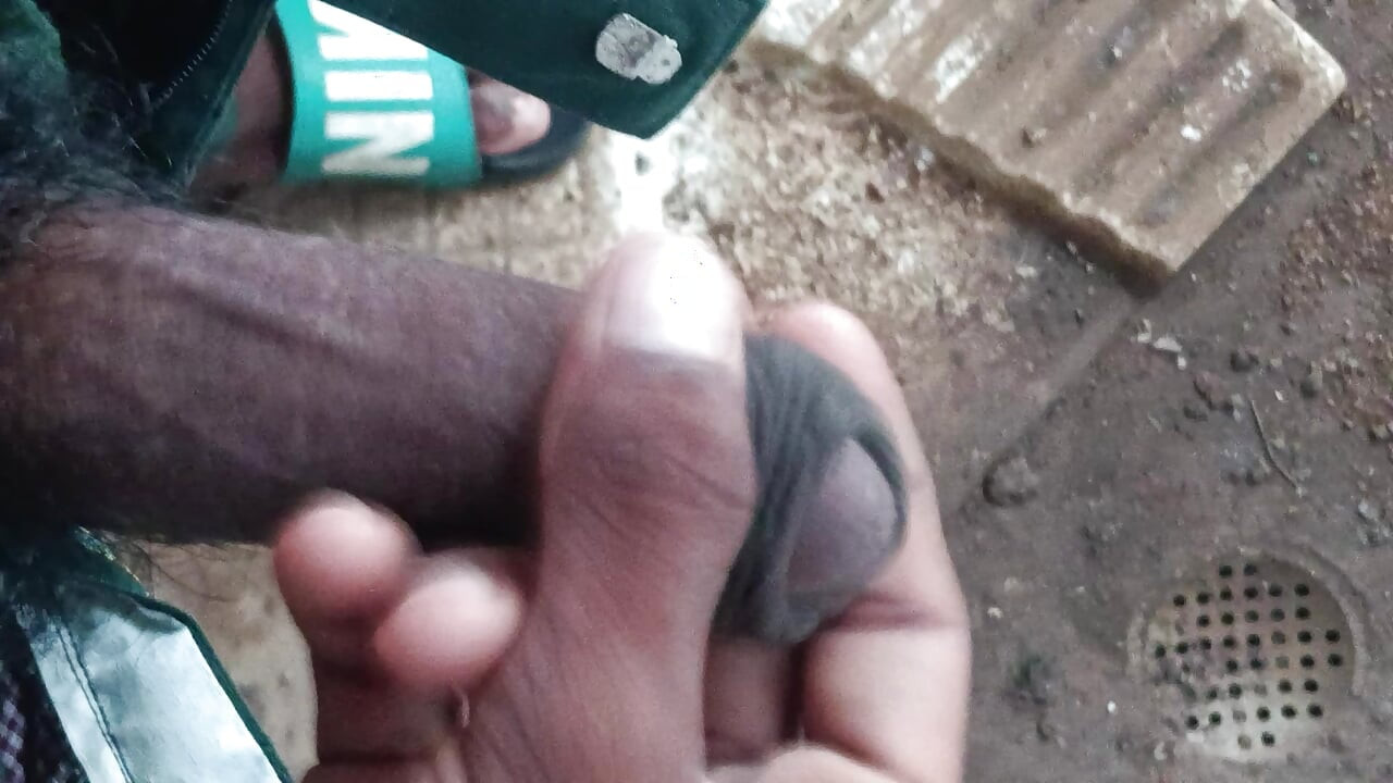 Hot desi boy pissing hard cock