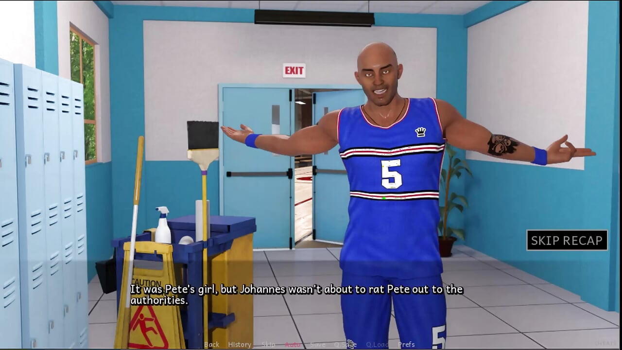 フェティッシュロケーター #8 - マリアが授業中にヨハネスにフェラチオをし、ヨハネスは女性たちと夕食に出かけた