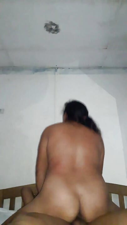 My bull's balls in  my ass, I eat all of his cock with my wet pussy. While my husband is working my bull is enjoying.