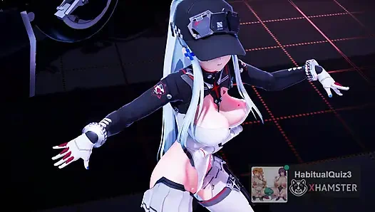 mmd r18 hk416 klukai kancolle kantai cosplay ahegao dans 3d hentai göt sikişi