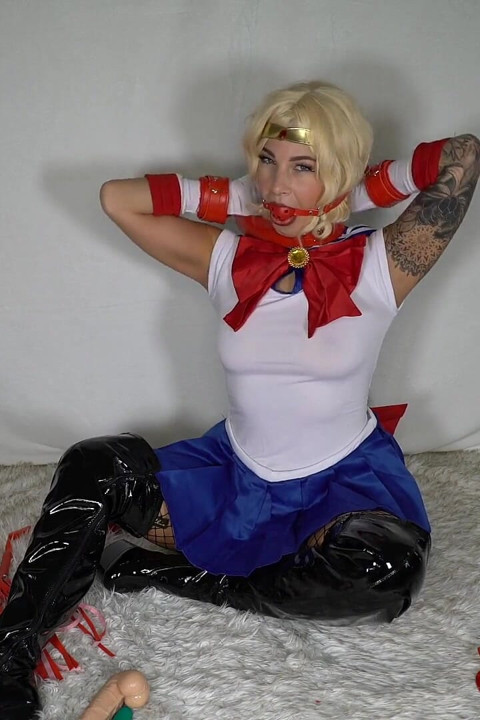 Bound Sailor Moon Cock Teasing Fantasy