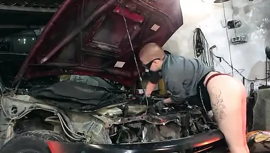 Seksi tamirci Vilu Vidish Toyota Ae101 ile sikiliyor