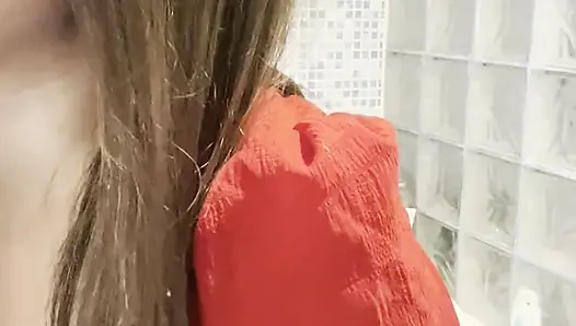 Solo in the Bathroom I Play with My Toy