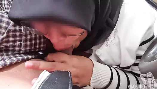 Best Compilation Of Hijab Blowjob in the Car - Minokiiko