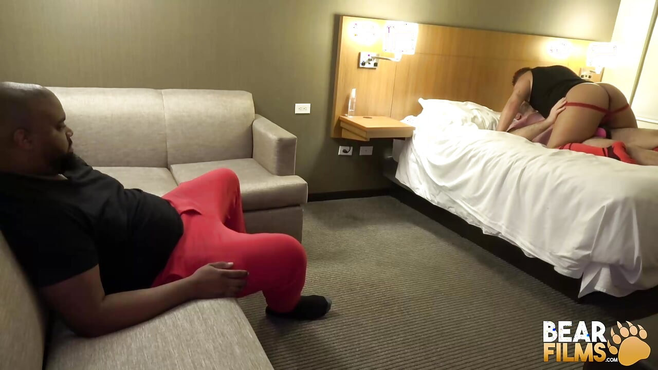 BEARFILMS BBC Pup Panda Fucked By Roger Blacc In Hot Threesome