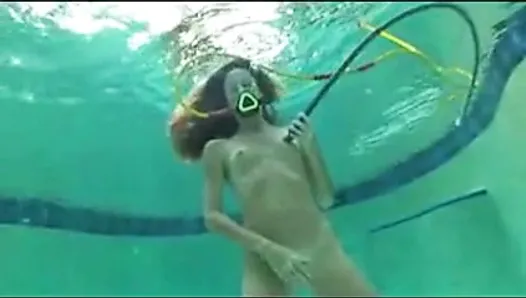 Underwater Scuba Garden Hose Masturbation
