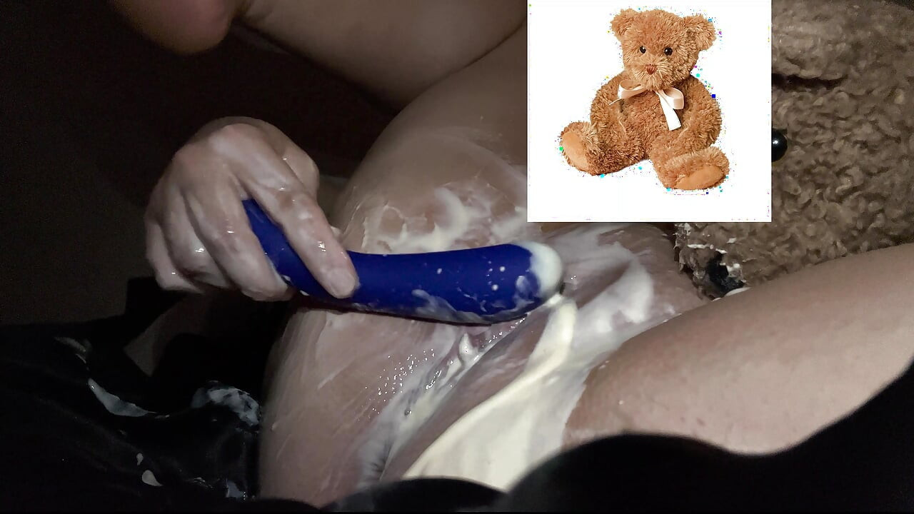 4k-ASMR YOGURT FOOD FETISH- KINKY STEPSISTER MASTURBATES WITH DILDO- CUMFLATION HENTAI-  -ARABIAN SNOWWHITE