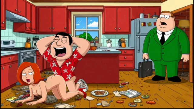 Cuckold's Sexual Fantasies. Cartoon. Parody