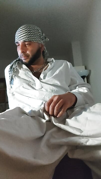 Dirtyjunkbro Dressed in Afghan Clothes, Cover Socks Piss in and Piss Drink