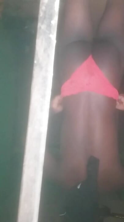 Black Africa gay man love to masturbate in his room