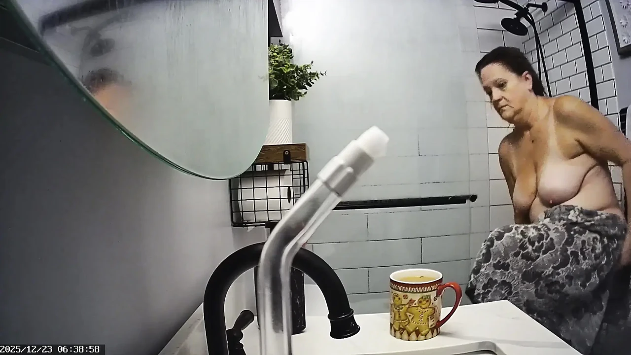 Mrs. Joanne Tanner a Real Public Schoolteacher with Big Natural Tits Exposing Herself in the Shower 12-23-2025
