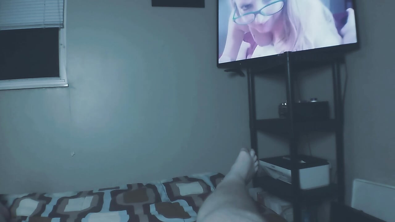 Masturbating Step-mom Gives Step-son Handjob