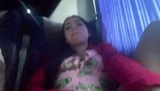 Road to MEDELLIN, jerkoff and fingering pussy with in public service bus